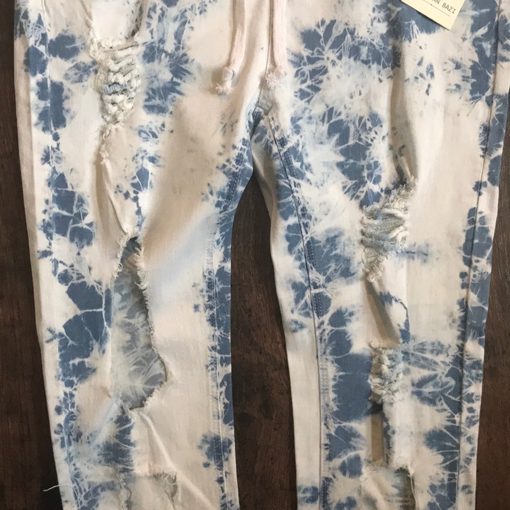  Plus Jogger Acid Ripped Skinny Stretch Jeans - Picture 8 of 8